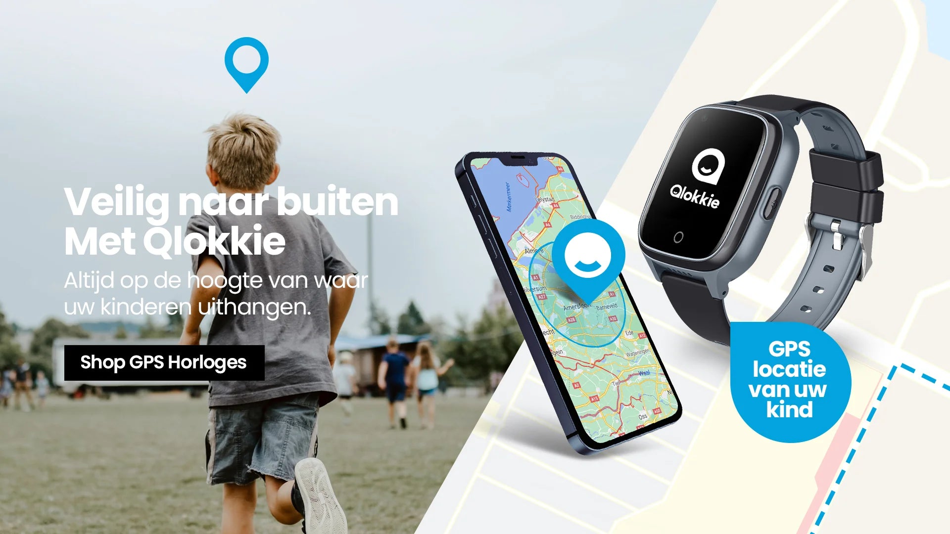 Qlokkie GPS Horloges voor kinderen Ouderlijk toezicht om