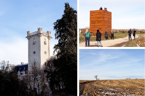 collage of photos on the hike