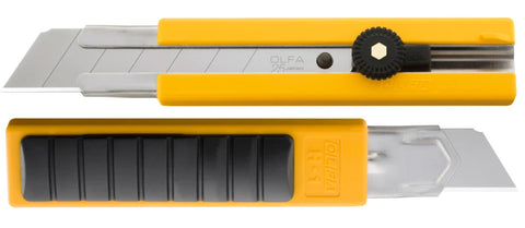 OLFA 25mm H-1 Classic Extra Heavy-Duty Rubber Grip Utility Knife