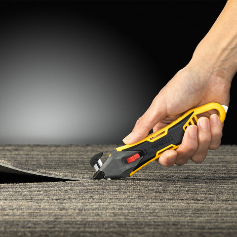 OLFA SK-16 Safety Knife Cutting Carpet