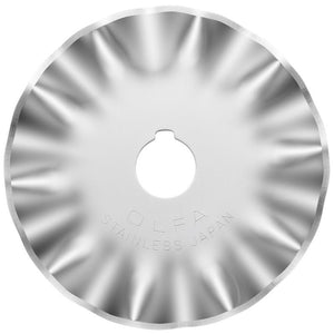 Bulk Buy: Olfa Rotary Blade Refill 45mm Scallop SCB45-1 (2-Pack) 