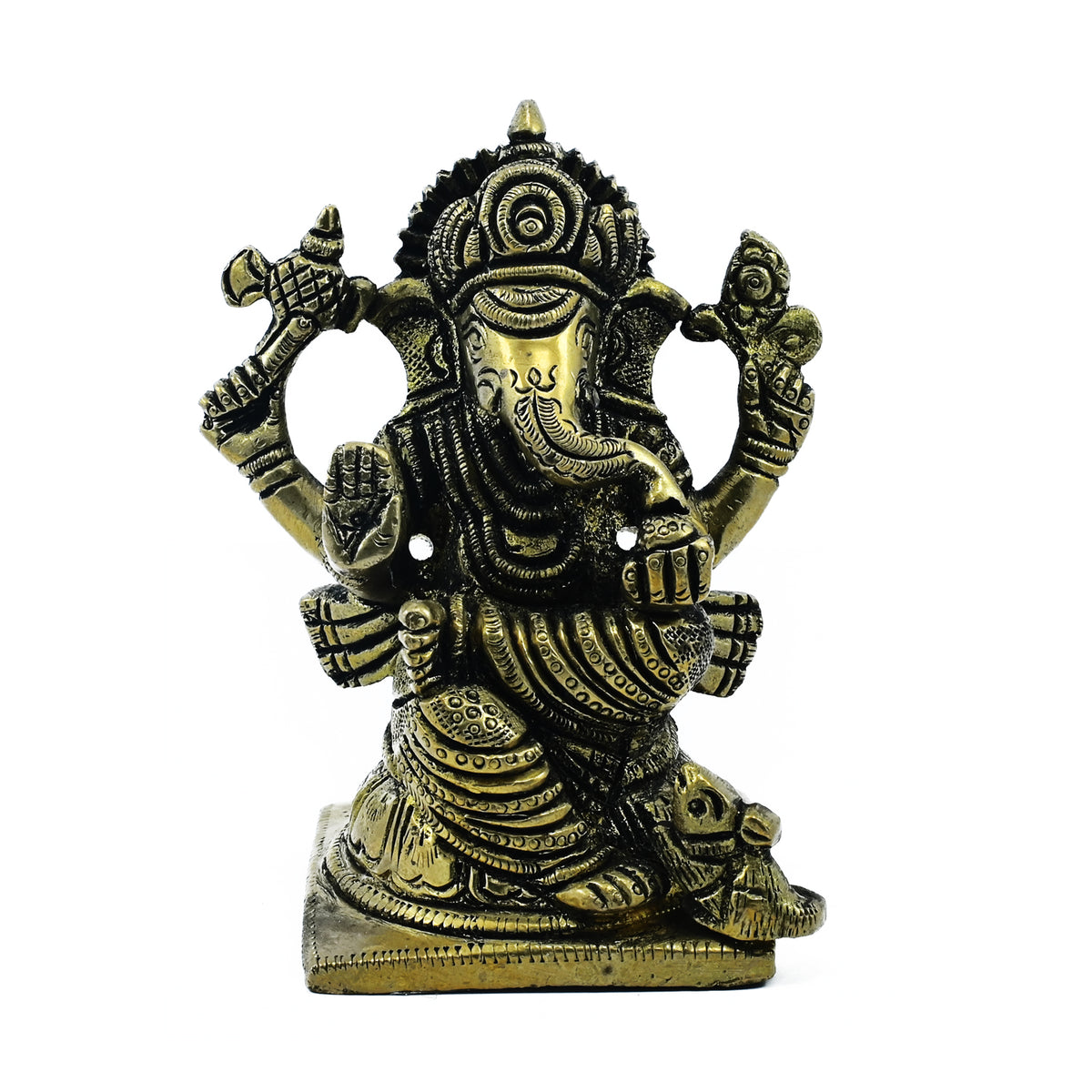 SmileSellers Brass Antique Ganesh