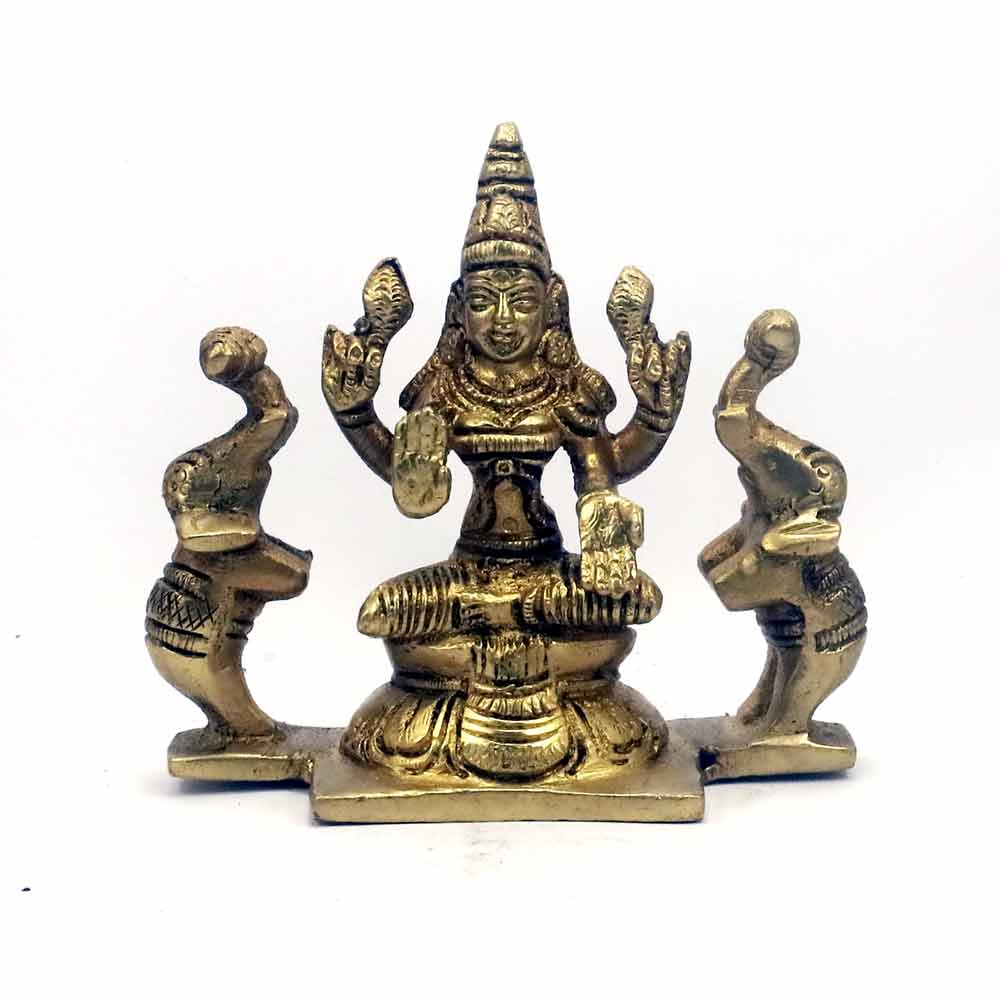 smilesellers Brass idol of Maa Mahalaxmi