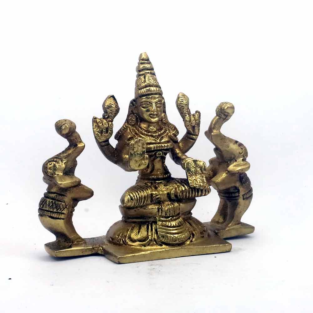 smilesellers Brass idol of Maa Mahalaxmi