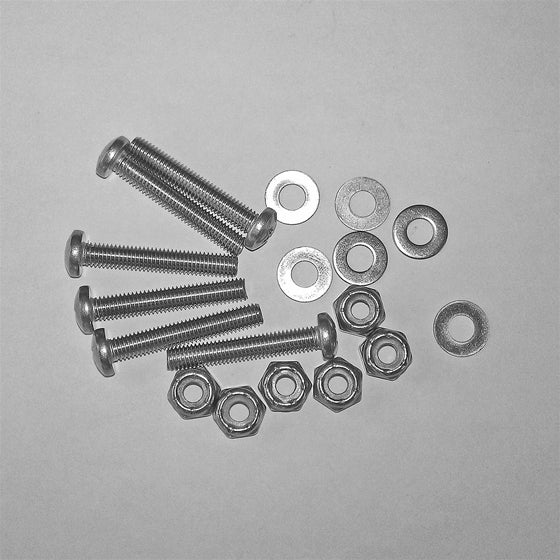 Sea-lect Designs #8-32 x 1-1/4 Pan Head w/ Nyloc Nut & Washer (Set of 6)