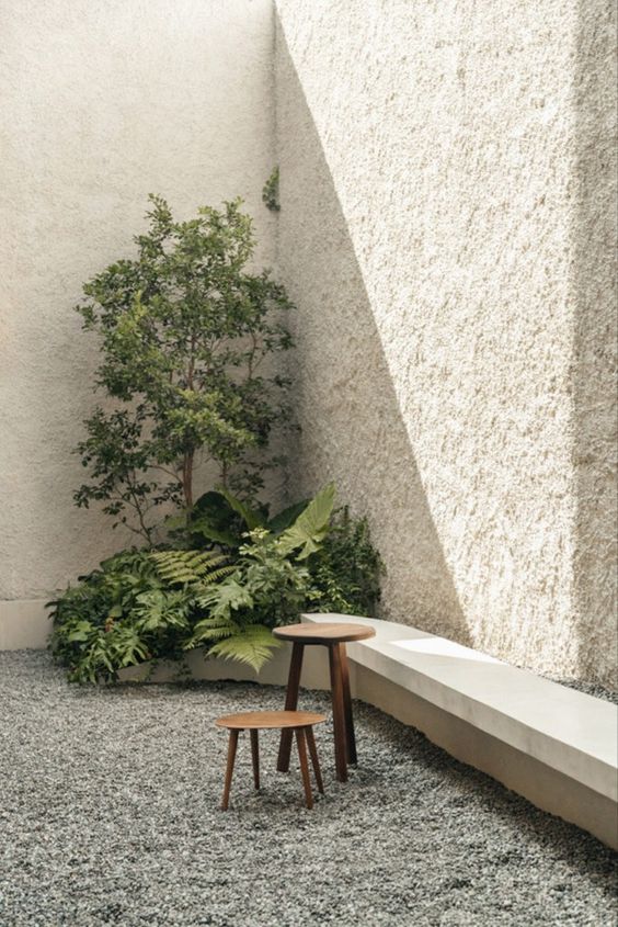 Jardim Exterior Minimalista