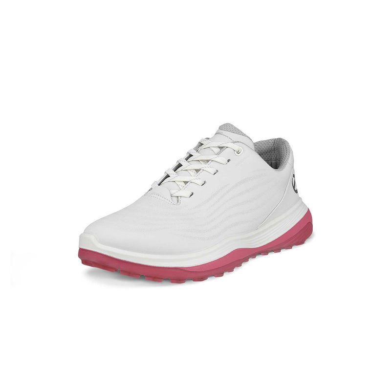 Ecco Women's Golf Lt1 Shoe 2024 WHITE/BUBBLEGUM