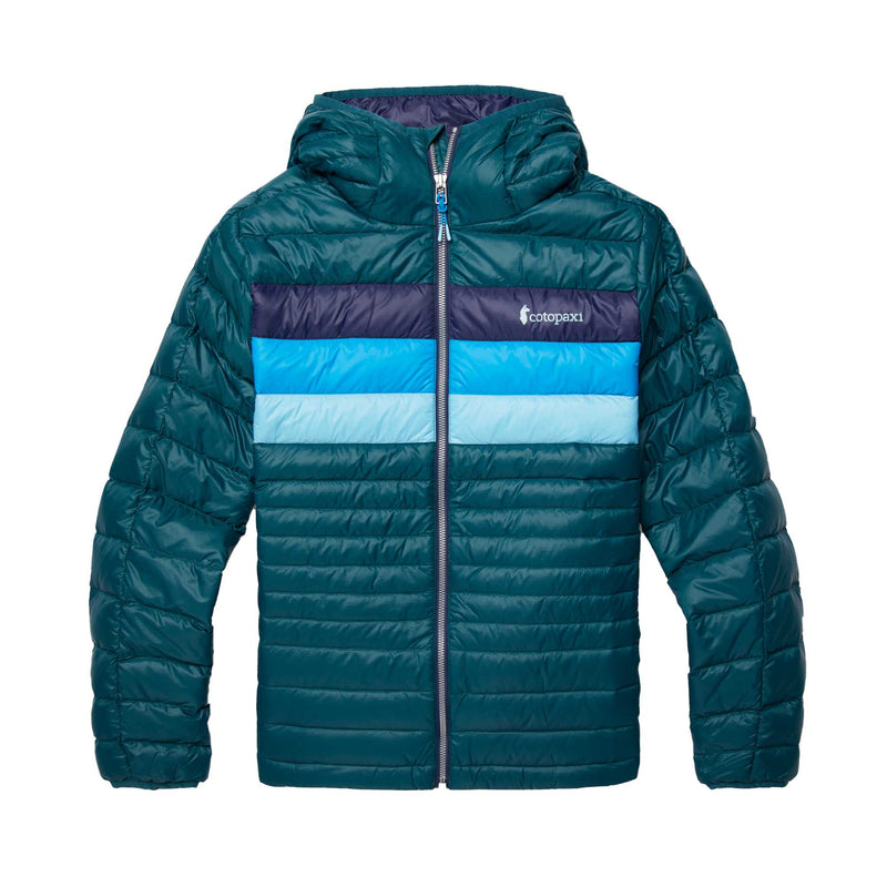 Cotopaxi Women's Fuego Hooded Down Jacket 2024 DEEP OCEAN STRIPES