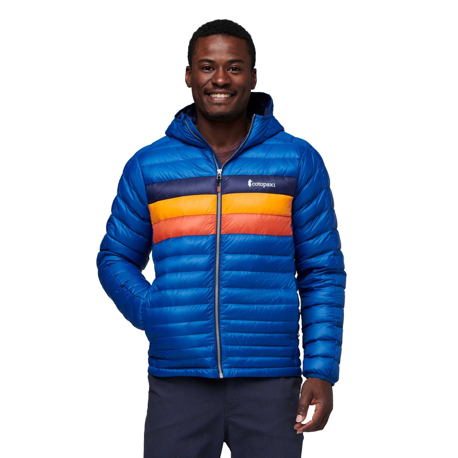 Cotopaxi Men's Fuego Hooded Down Jacket 2024 PACIFIC STRIPES