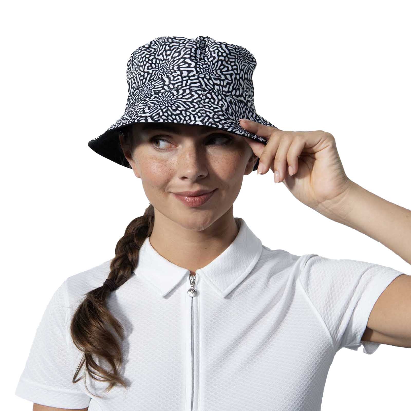 Daily Sports Women's Antony Reversible Hat 2024 MONOCHROME BLACK