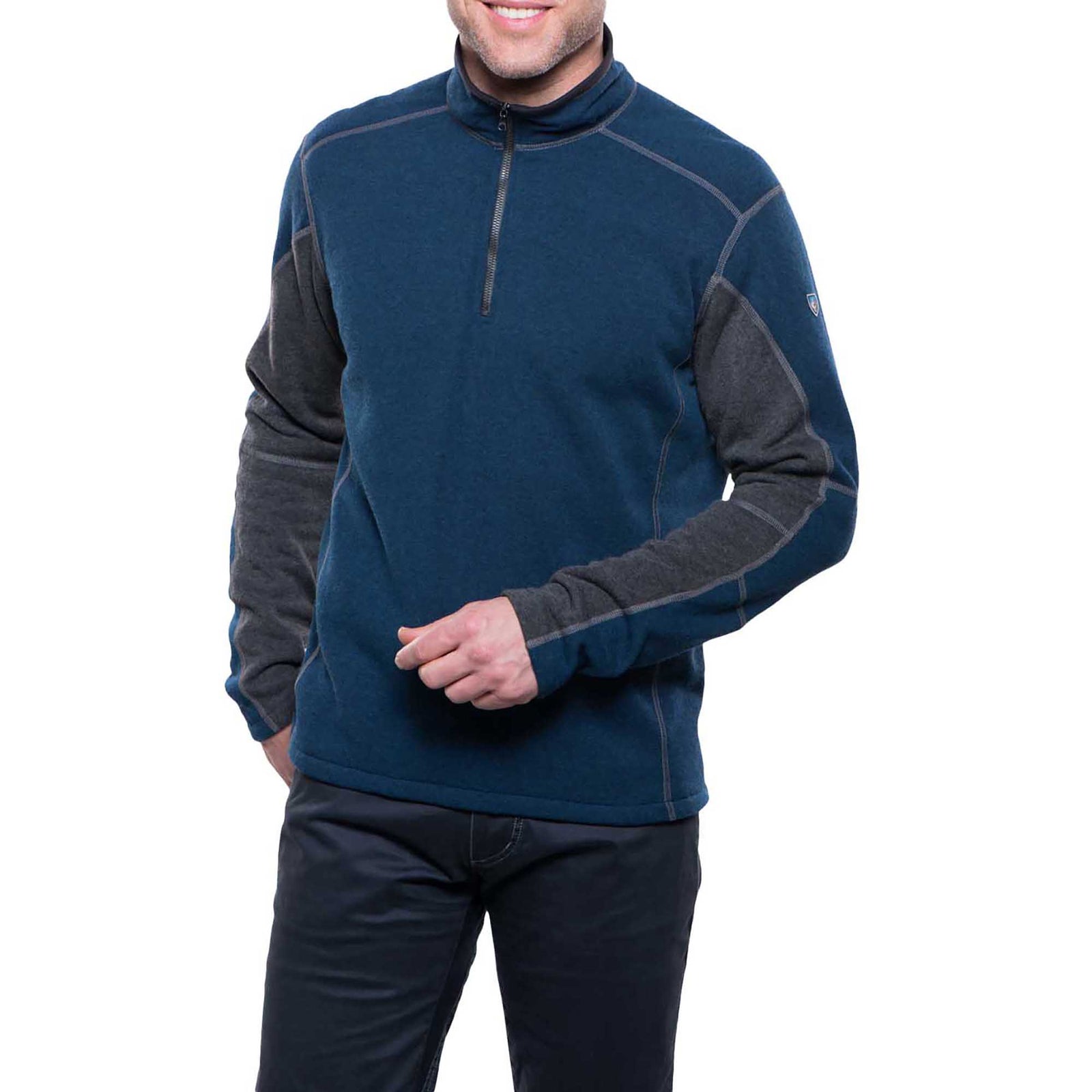 KUHL Men's Revel™ 1/4 Zip 2024 NAVY/STEEL