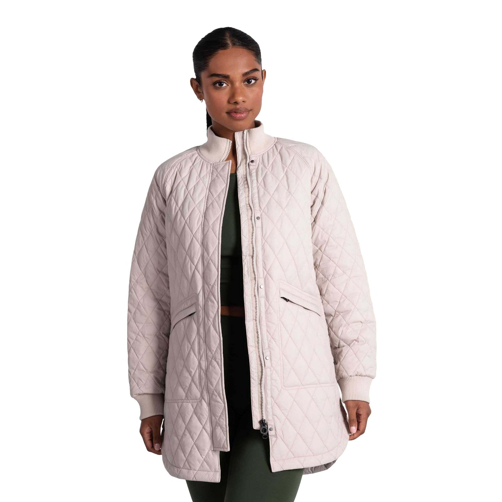 Lole Women's 3/4 Bomber Jacket 2024 ABALONE