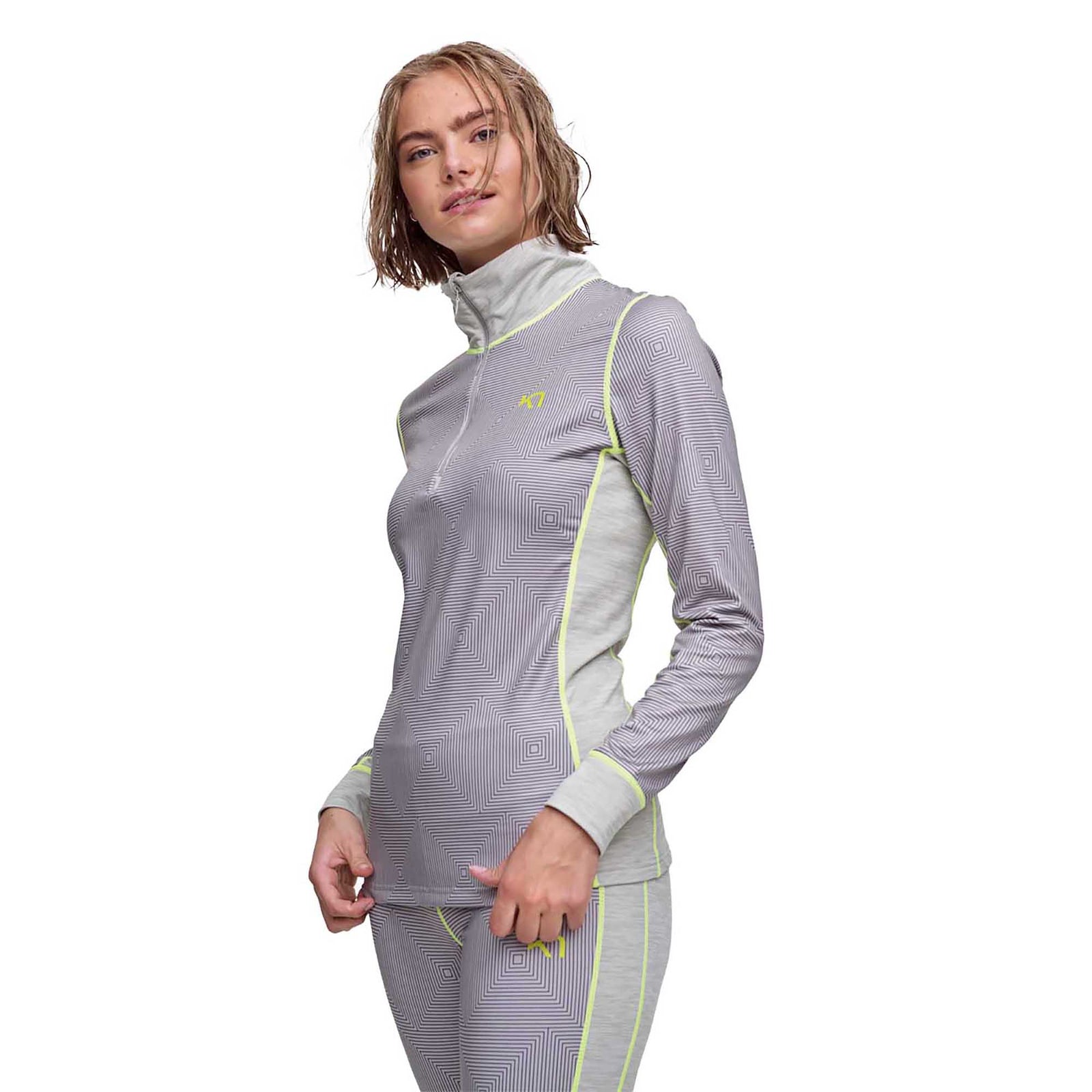 Kari Traa Women's Lune Half Zip Baselayer 2024 SLATE