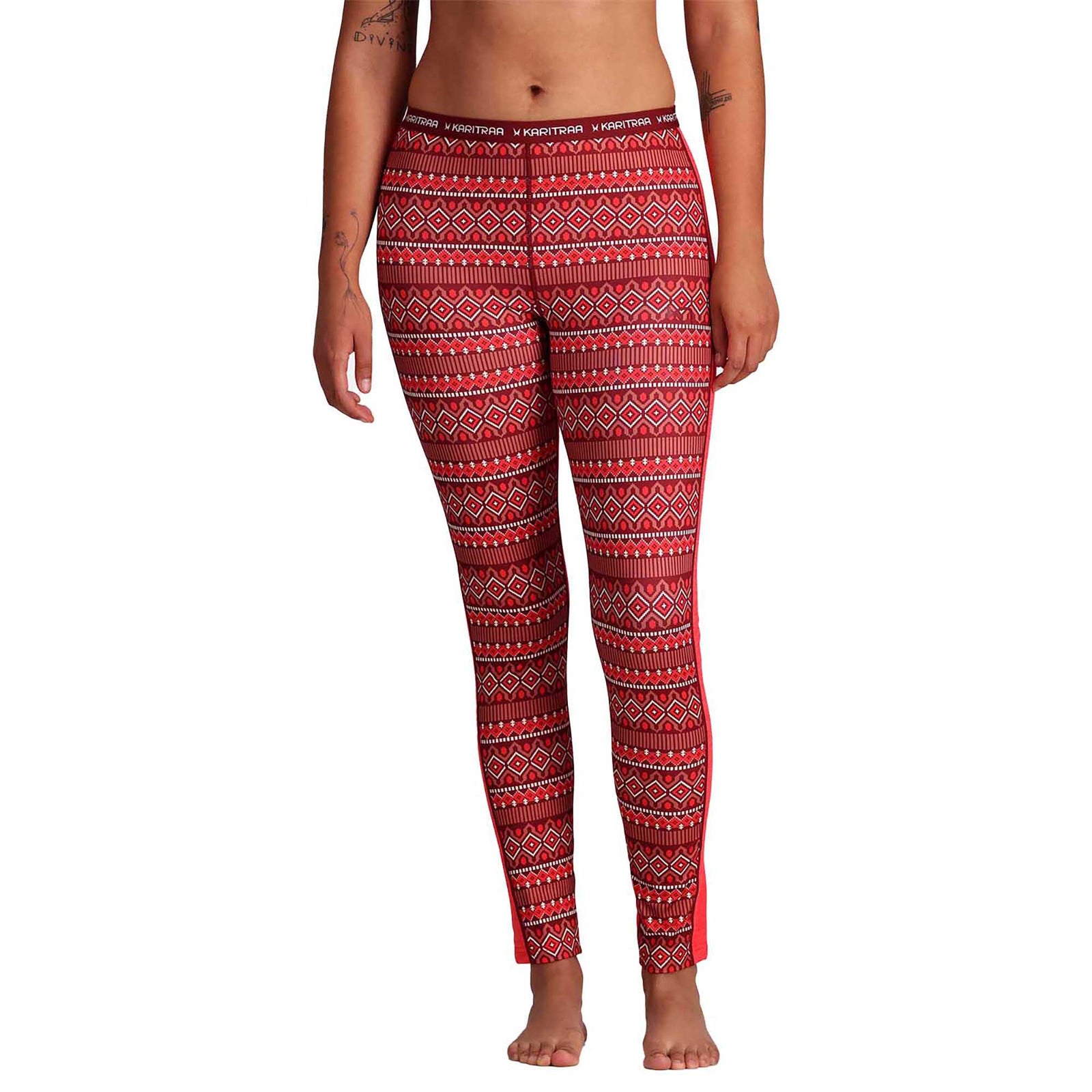 Kari Traa Women's Lune Baselayer Pant 2024 HEAT RED