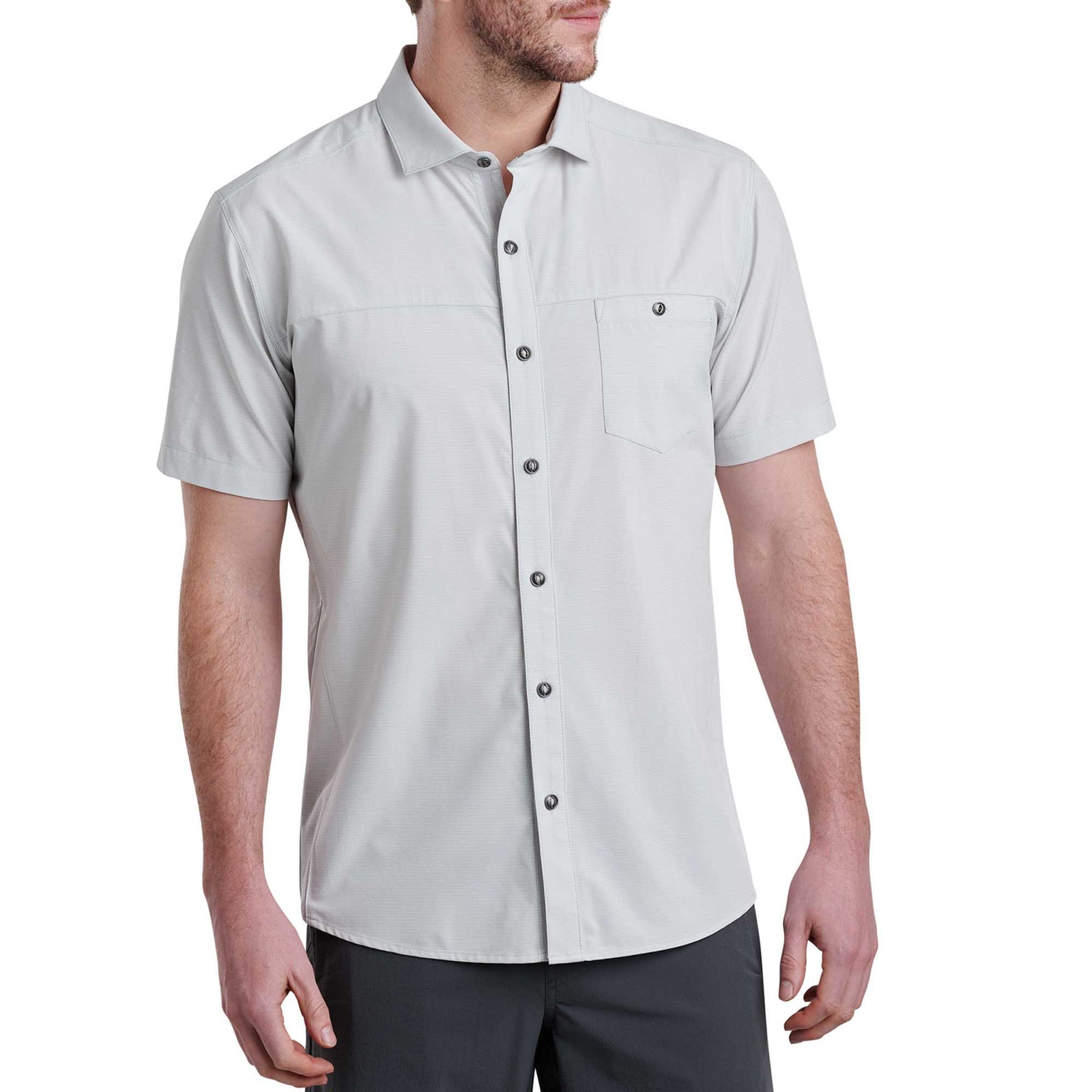 KUHL Men's Optimizr™ Short Sleeve Shirt 2024 OVERCAST