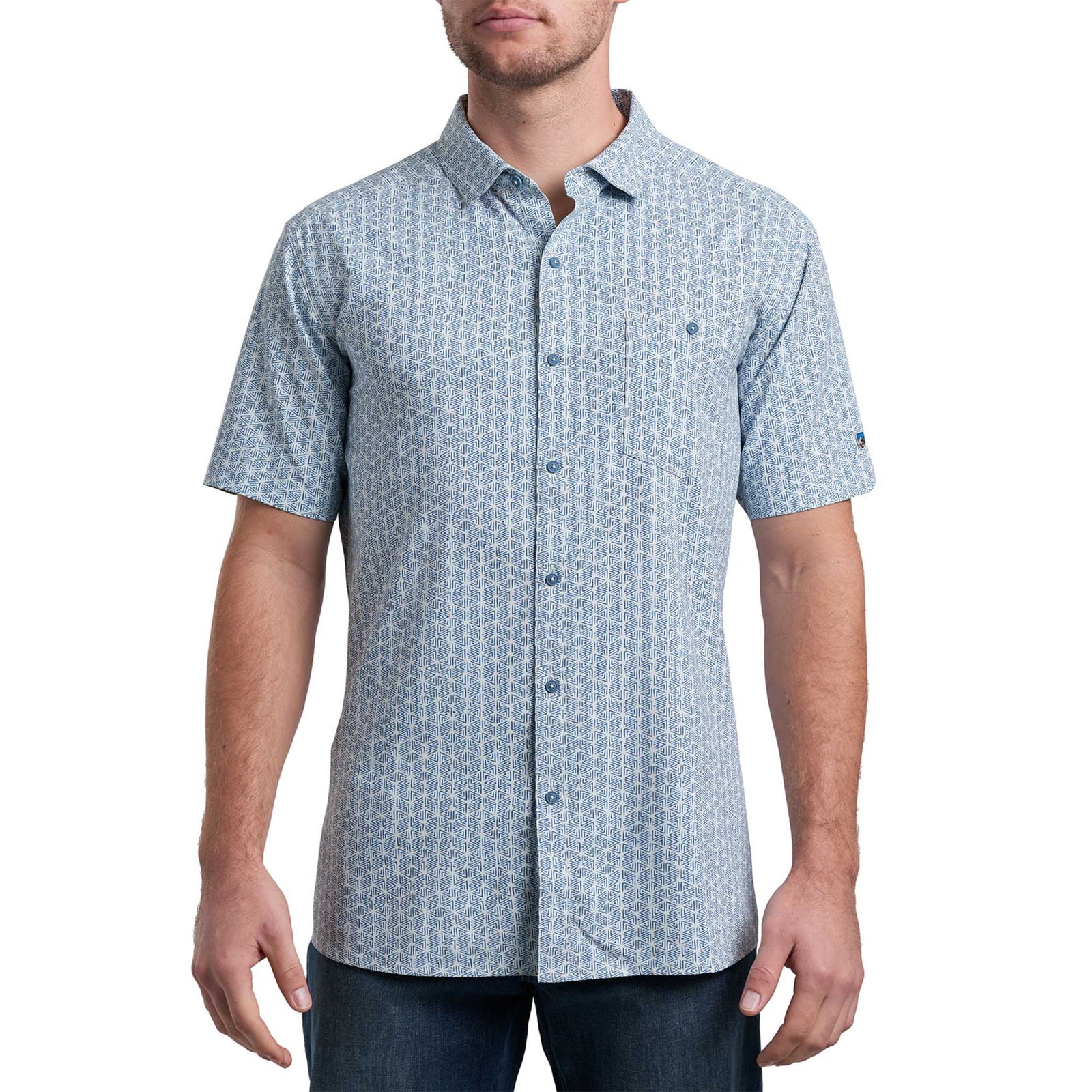KUHL Men's Persuadr™ Short Sleeve Shirt 2024 COASTAL MIST