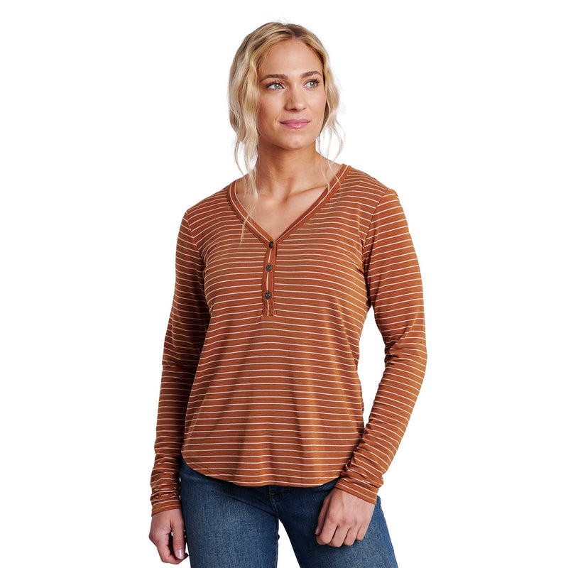 KUHL Women's Ardenna™ Henley Long Sleeve Shirt 2024 COPPER