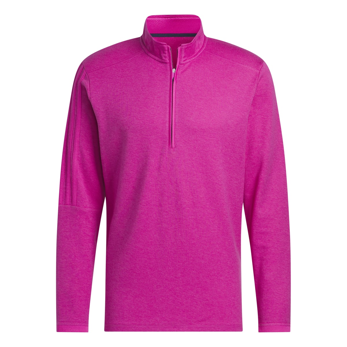 Adidas Men's 3-Stripes Quarter-Zip Golf Pullover 2023 LUCID FUCHSIA MELANGE