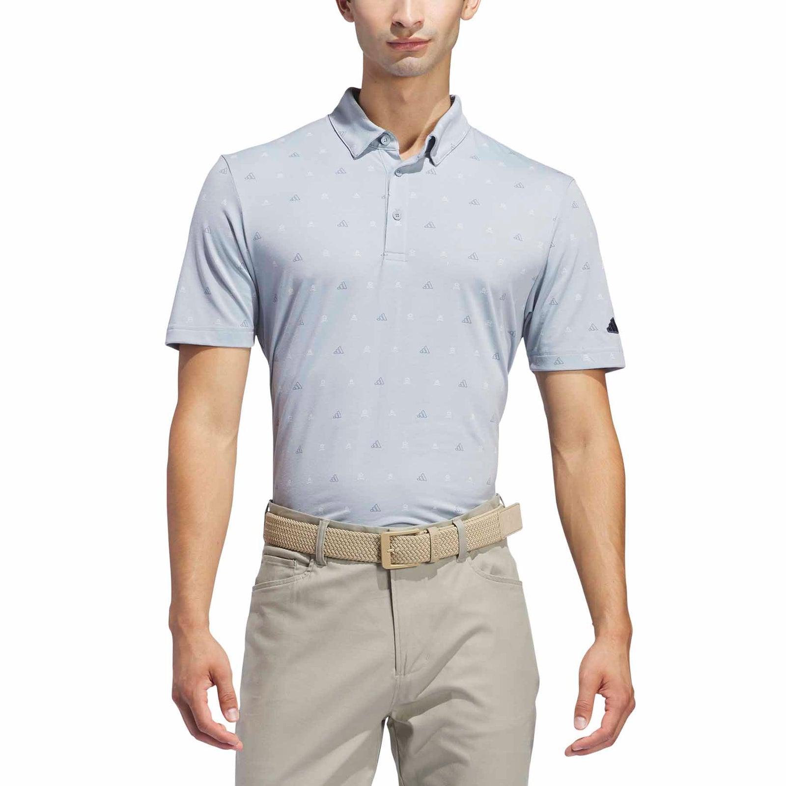 Adidas Men's Go-To Mini-Crest Print Polo Shirt 2024 