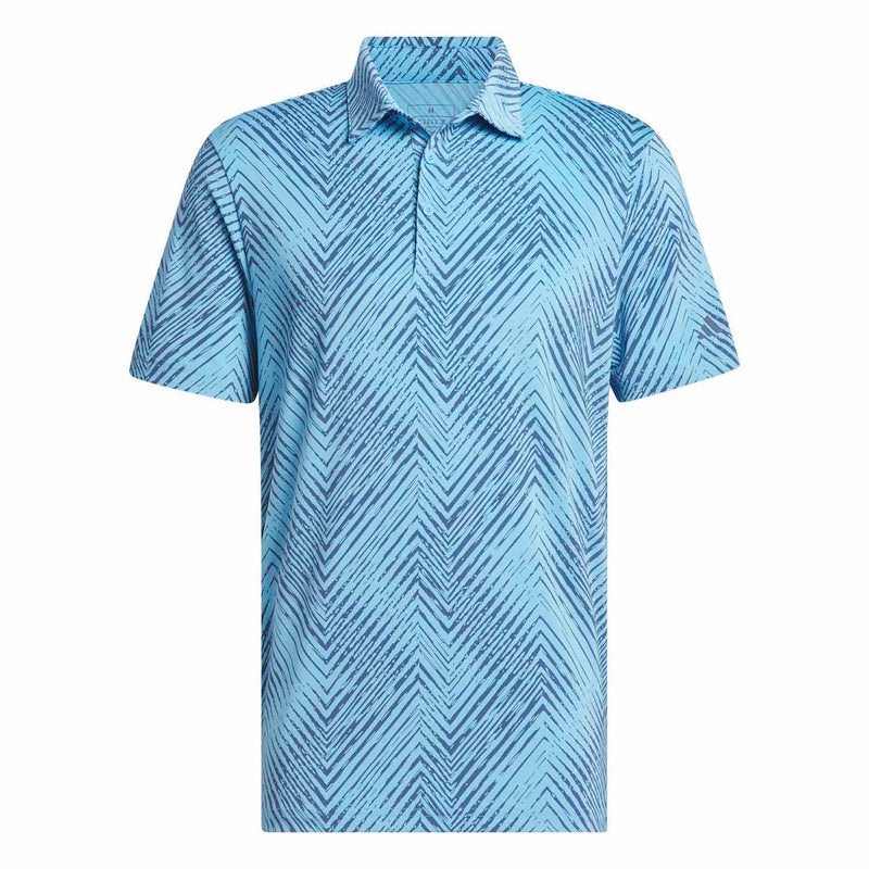 Adidas Men's Ultimate365 Allover Print Polo Shirt 2024 SEMI BLUE BURST/PRELOVED INK