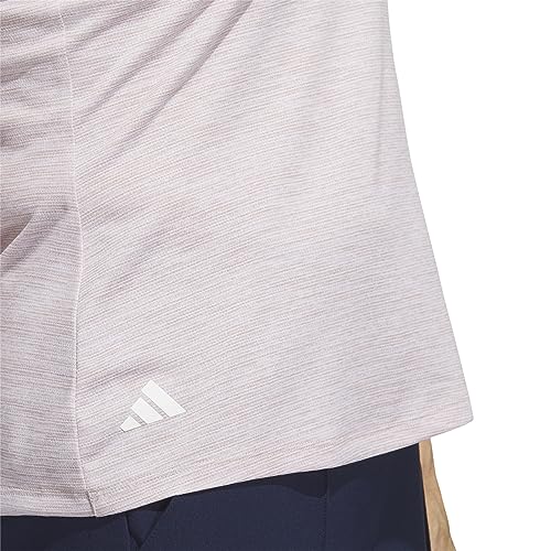 Adidas Women's Essentials Heathered Mock-Neck Sleeveless Golf Polo Shirt 2023 