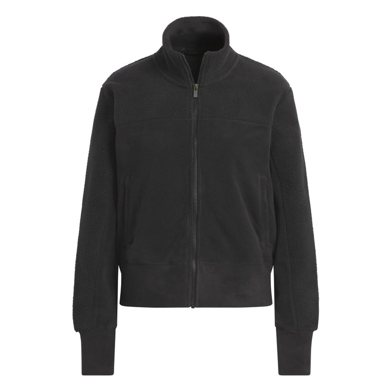 Adidas Women's Full-Zip Fleece Jacket 2023 BLACK