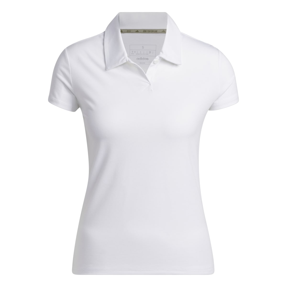 Adidas Women's Go-To Heathered Golf Polo 2023 WHITE MELANGE