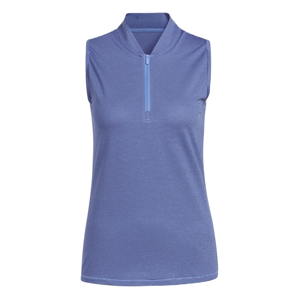 Adidas Women's Two-Color Ottoman Sleeveless Golf Polo 2023 BLUE FUSION/COLLEGIATE NAVY
