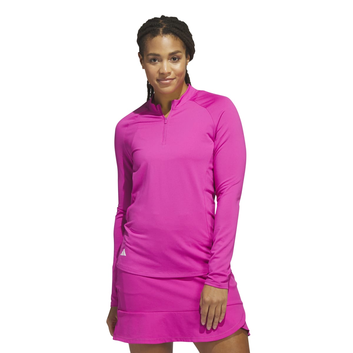 Adidas Women's Ultimate365 Solid Quarter-Zip Mock Golf Shirt 2023 