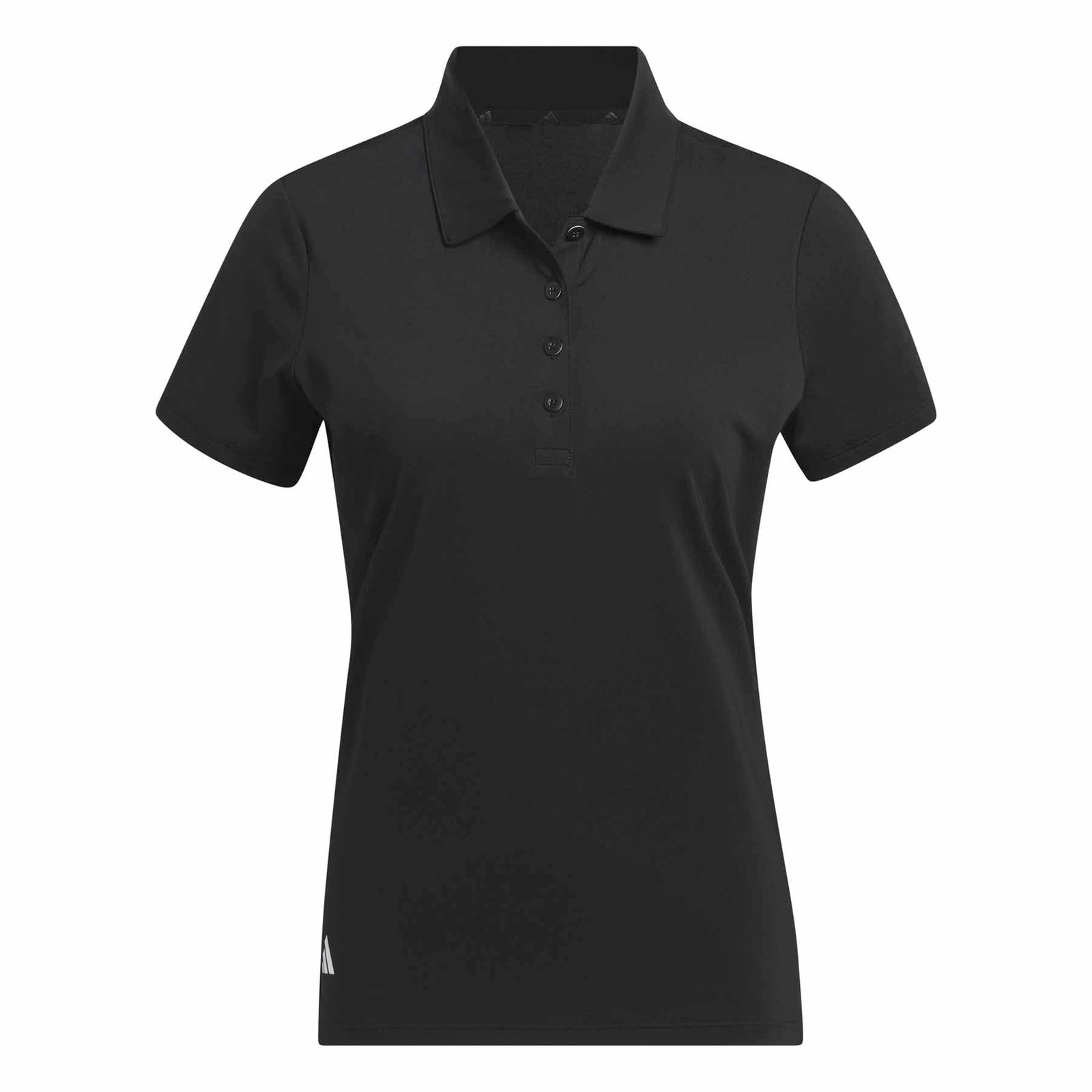 Adidas Women's Ultimate365 Solid Short Sleeve Polo Shirt 2024 BLACK