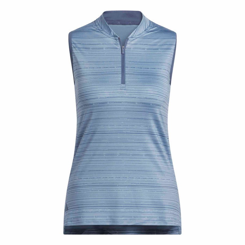 Adidas Women's Ultimate365 Stripe Sleeveless Polo 2024 PRELOVED INK