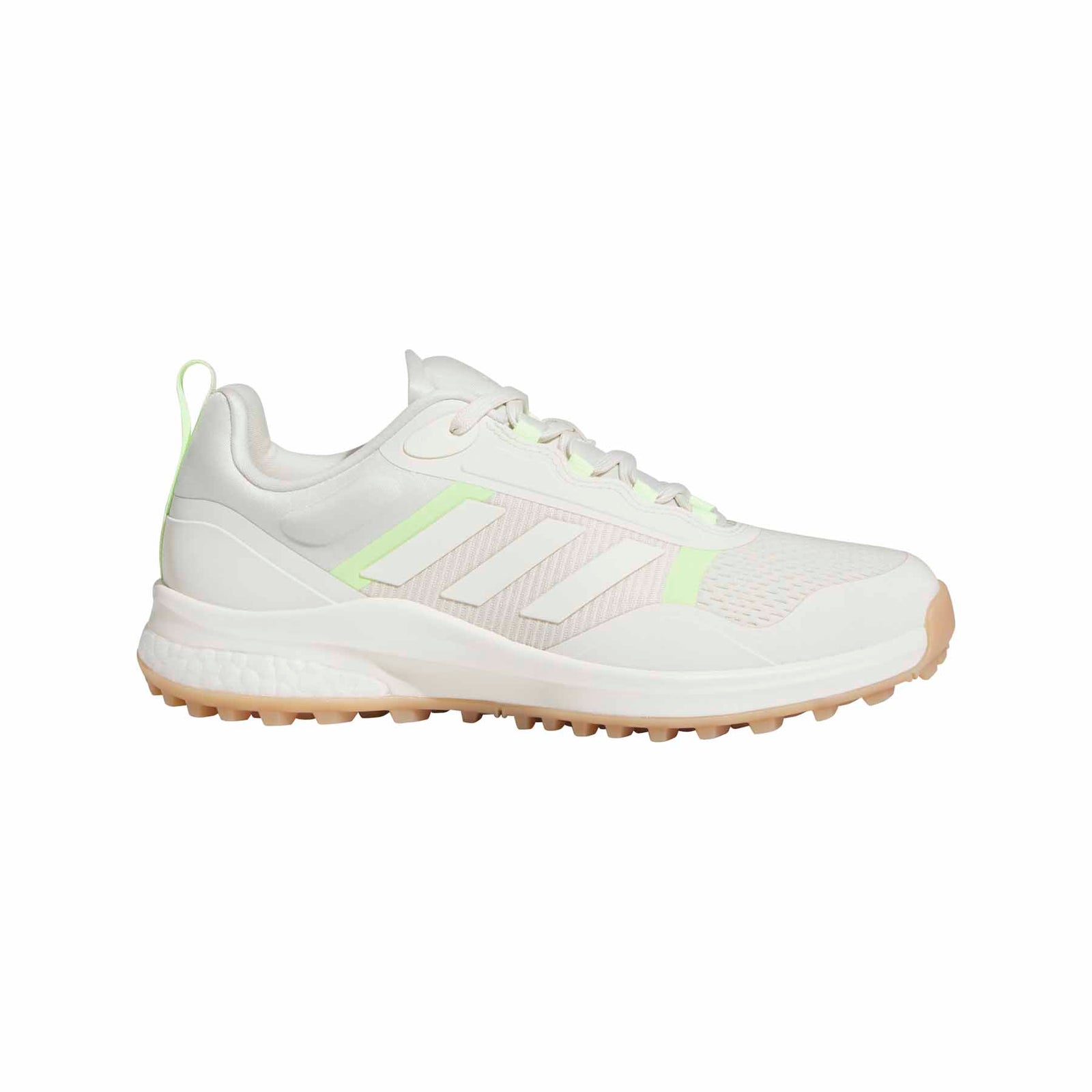 Adidas Women's Zoysia Golf Shoes 2024 OFF WHITE/PUTTY MAUVE/GREEN SPARK