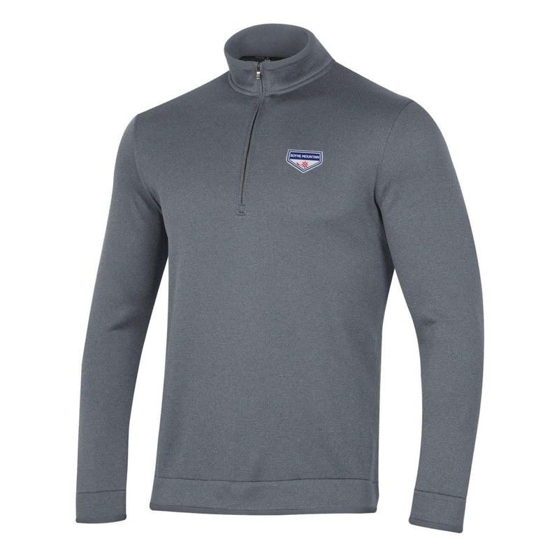 Boyne Mountain Men's Speck 1/4-Zip Under Armour Sweater Fleece PITCH GREY