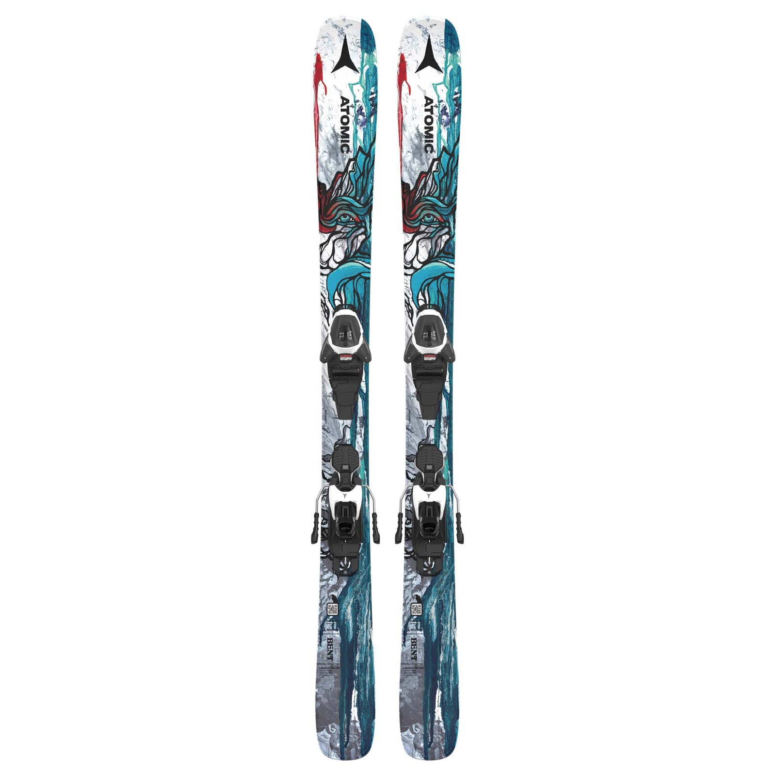 Atomic Junior's Bent Jr Skis 110-130 + L 6 GW Bindings 2024 