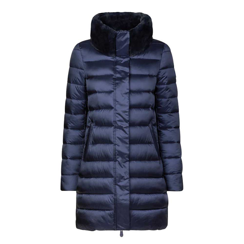 Save The Duck Women's Dalea Puffer Coat 2024 BLUE BLACK