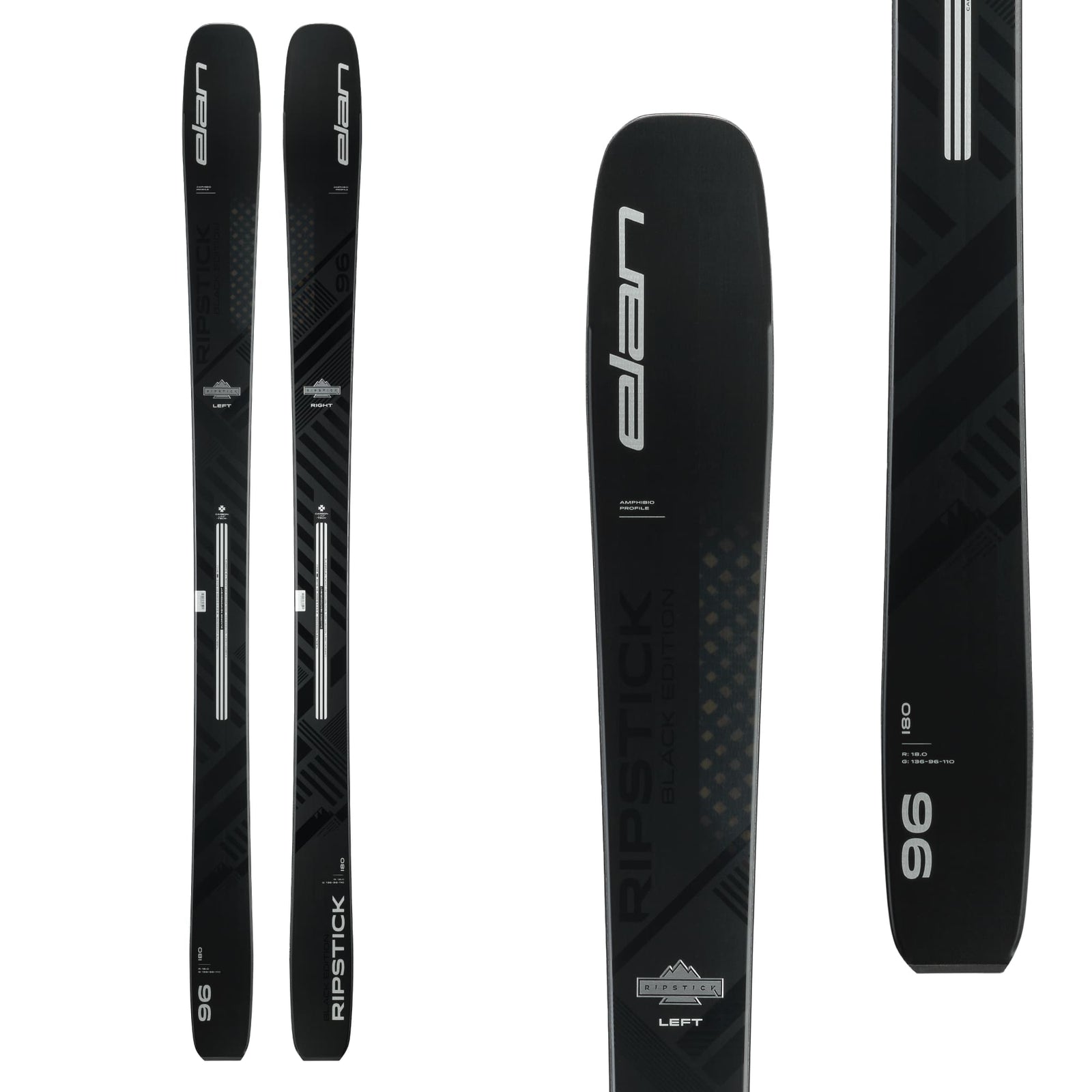 Elan Men's Ripstick 96 Black Edition Ski 2024 ASSORTED