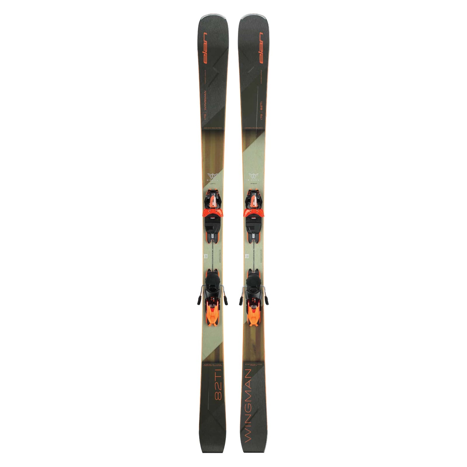 Elan Men's Wingman 82 TI Skis + PS ELX 11.0 Bindings 2025 