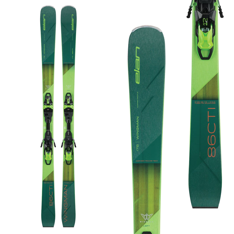 Elan Men's Wingman 86 CTI Skis + FX EMX 12.0 Bindings 2024 160