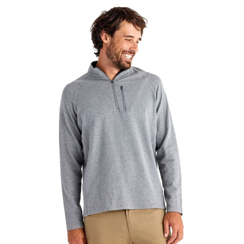 Free Fly Men's Bamboo Heritage Fleece 1/4 Zip 2023 GALLATIN GR