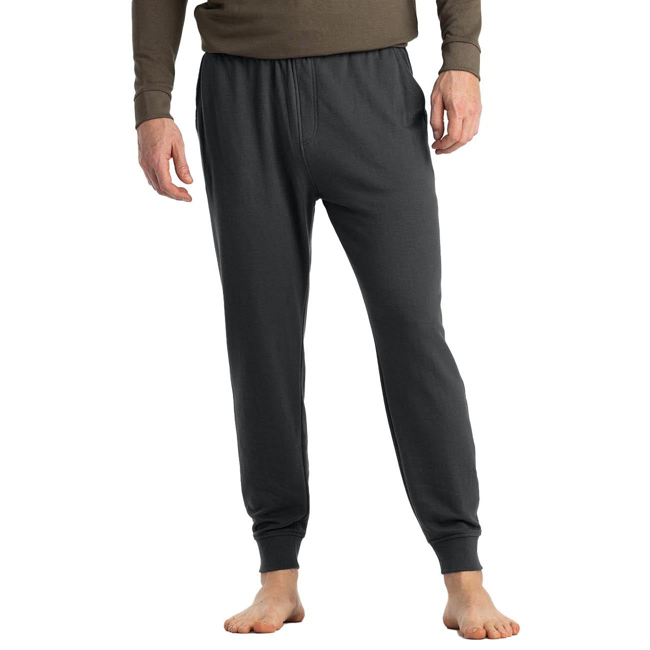 Free Fly Men's Bamboo Lightweight Fleece Joggers 2024 BLACK SAND