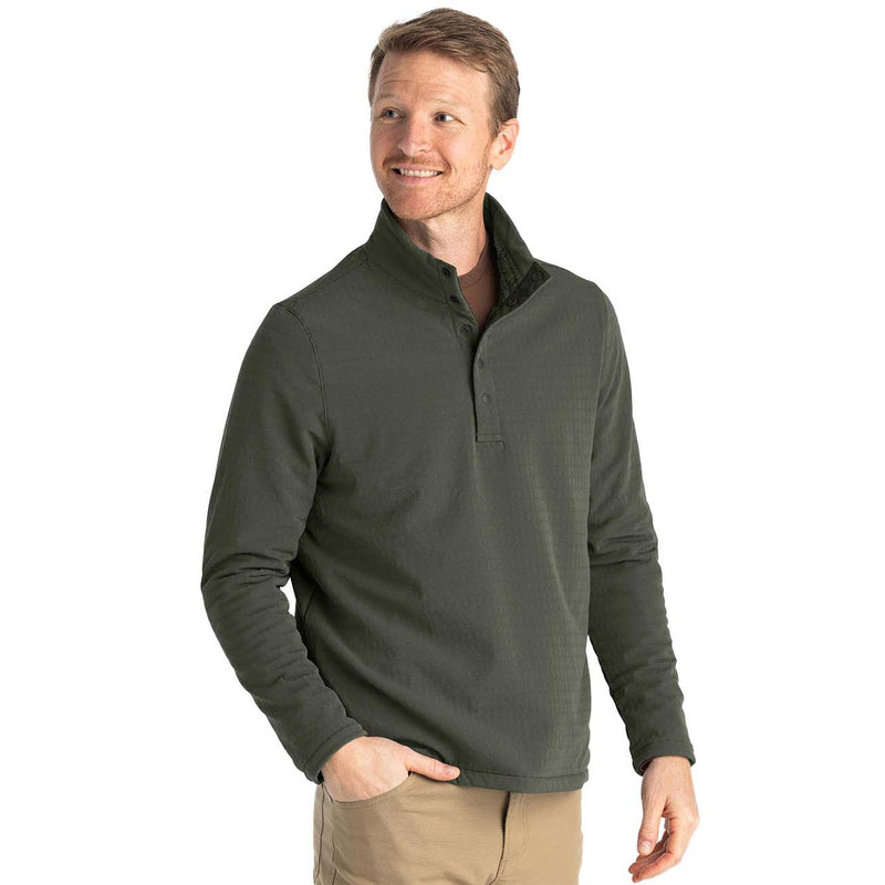 Picture of Free Fly Men's Gridback Fleece Snap Pullover 2024