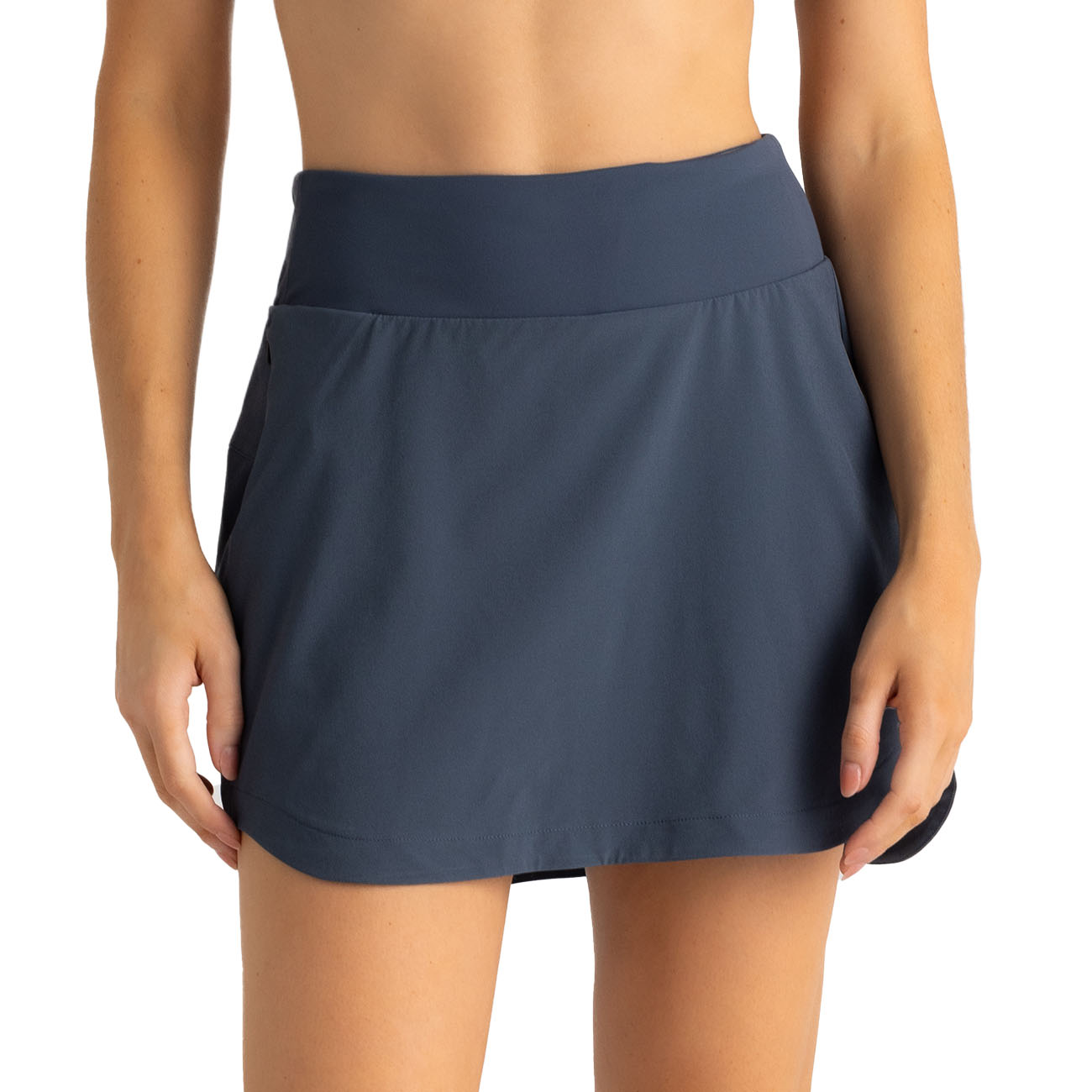 Free Fly Women's Bamboo-Lined Active Breeze Skort 15in 2024 BLUE DUSK II