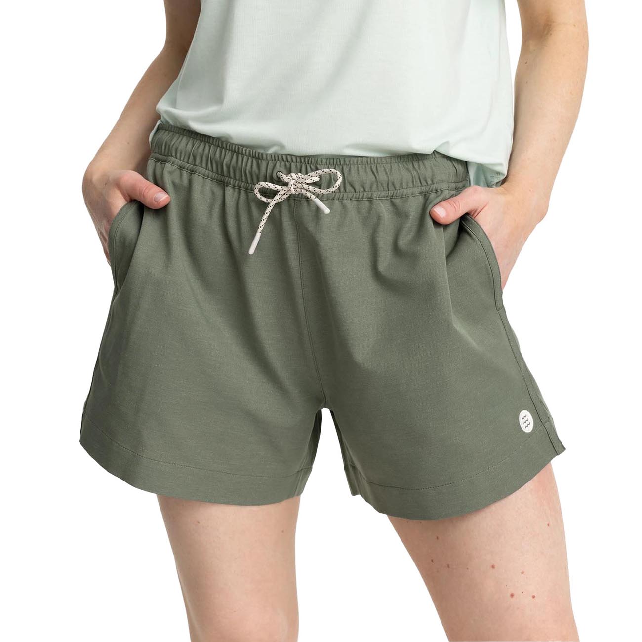 Free Fly Women's Reverb Shorts 2024 AGAVE GREEN