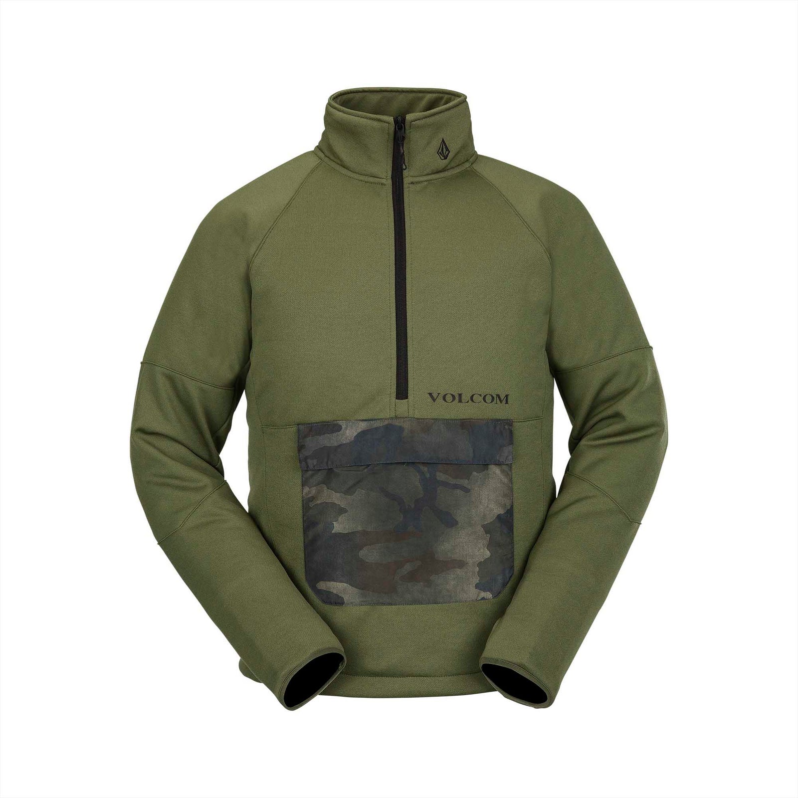 Volcom Men's Tech Fleece Pullover 2024 MILITARY