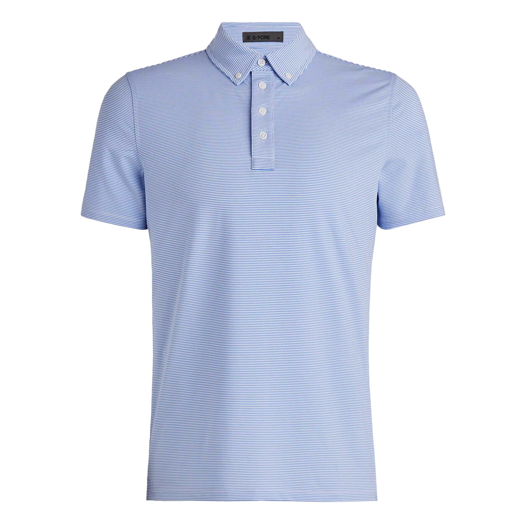 G/Fore Men's Feeder Stripe Button Down Polo 2024 PINK