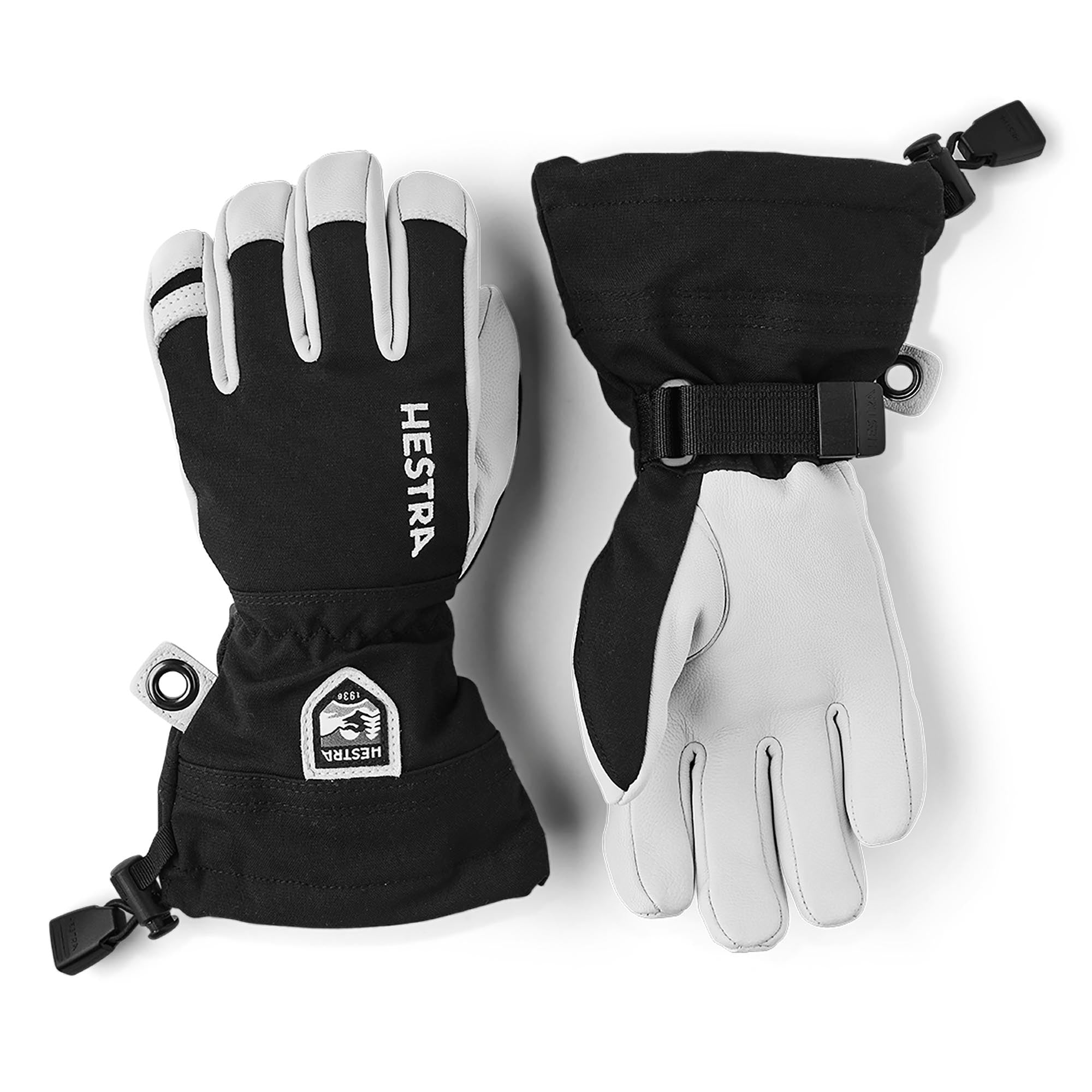 Hestra Junior's Army Leather Heli Ski Glove 2025 BLACK