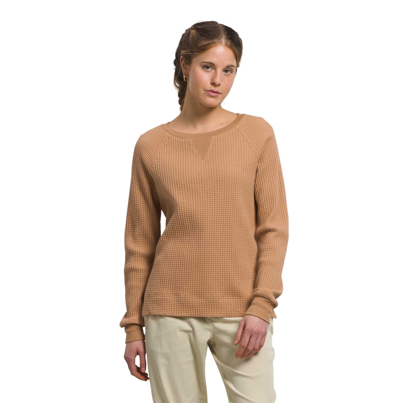 The North Face Women's L/S Chabot Crew 2024 ALMOND BUTTER