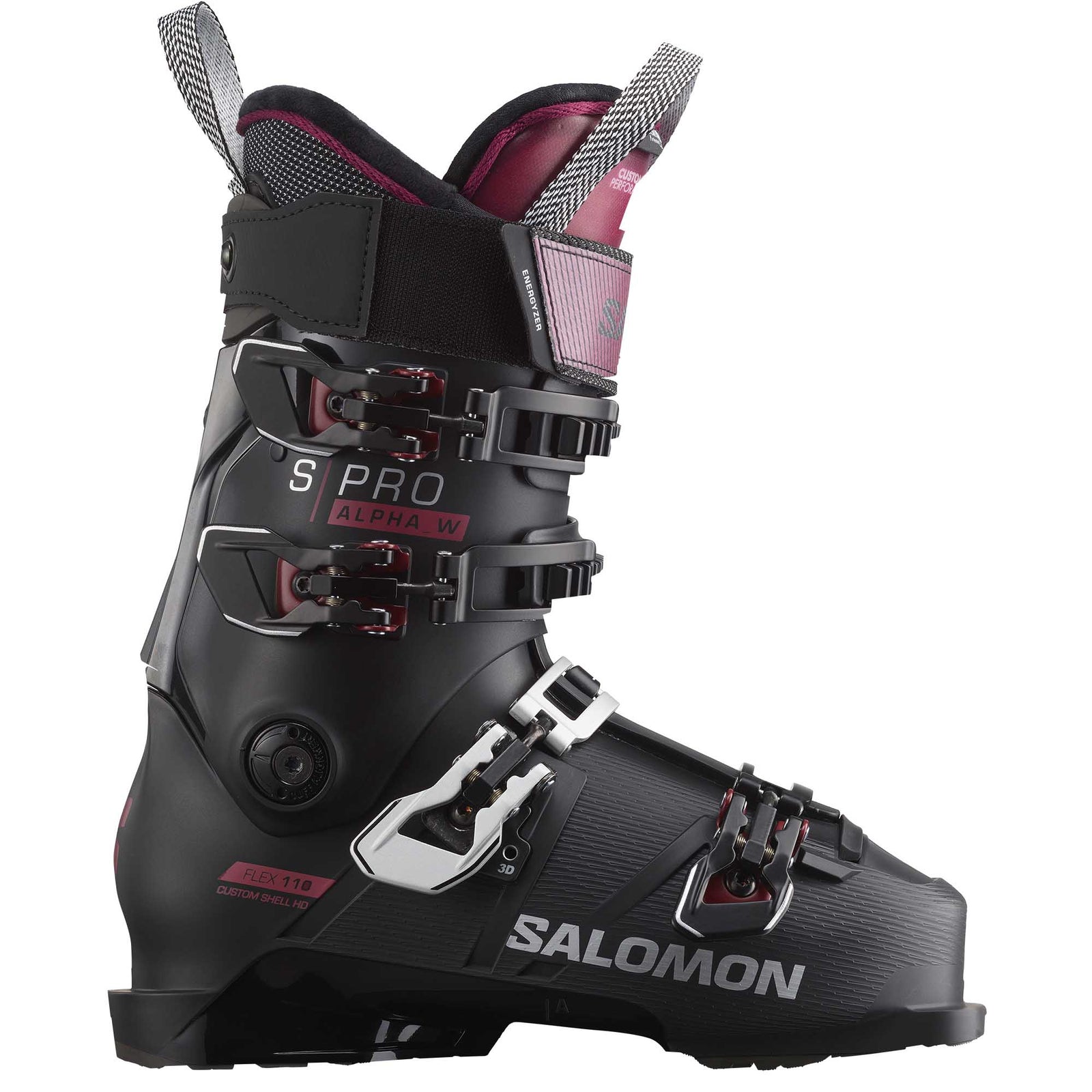 Salomon Women's S/Pro Alpha 110 EL Ski Boot 2024 BLK/CRDVN/SLVR