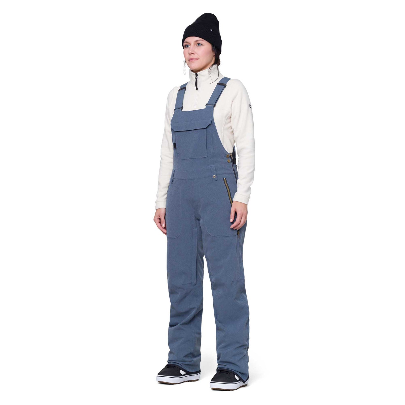 686 Women's Black Magic Insulated Bib 2024 INDIGO DENIM