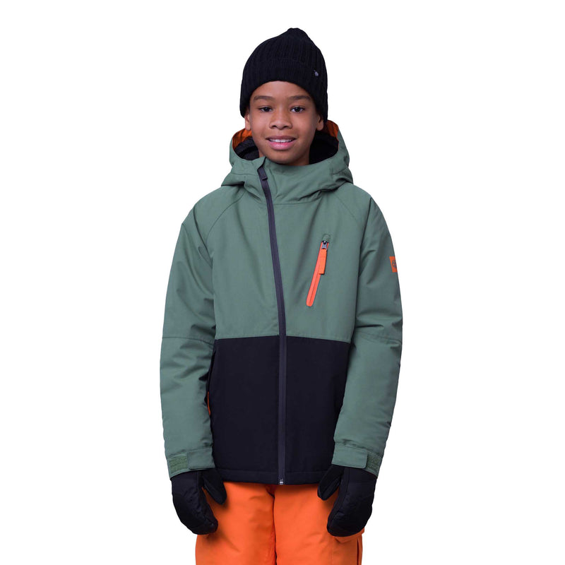 686 Junior's Hydra Insulated Jacket 2024 CYPRESS GREEN COLORBLOCK